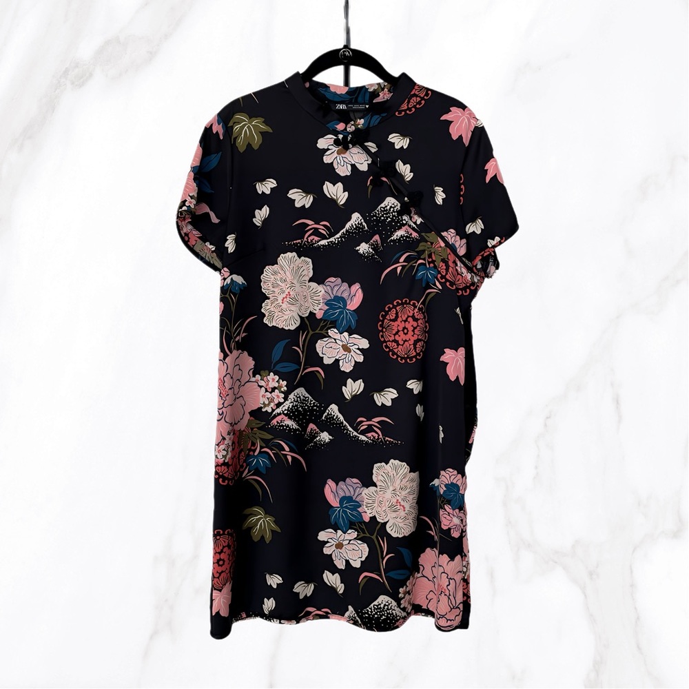 Zara oriental mini dress